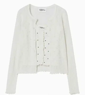 MUSINSA 한국 THE GREEN LAB 도트 가디건 세트