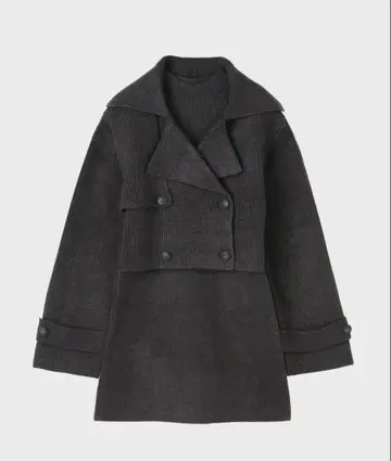 THETOE 빅토리아 니트 세트 그레이 S 사이즈