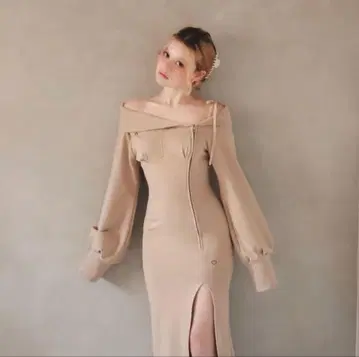 andmary 카리나 슬릿 드레스 안드마리