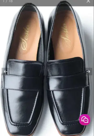 sesto 슬림 스퀘어 에어로 힐 로퍼 블랙