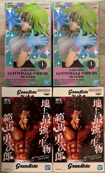 바키 Grandista 한마 유지로 히로아카 하가쿠레 토오루 4세트