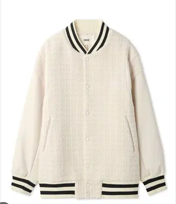 미사용 새상품 furfur 트위드 바시티 자켓 택 포함