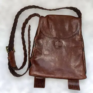 폴스미스 브라운 가죽 숄더백