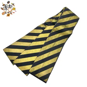 MO-3605 남성용 오비 사선 패턴 금실 블랙 컬러