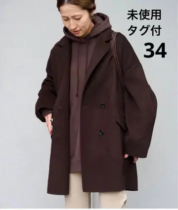 택 포함 새상품 해밀턴 리버 테일러드 코트 34