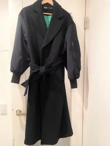 ZARA 벌룬 슬리브 롱 코트