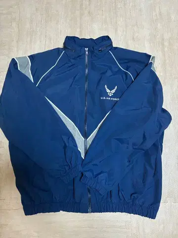 미군 U.S.AIR FORCE PTU 자켓 NAVY 후드 부착