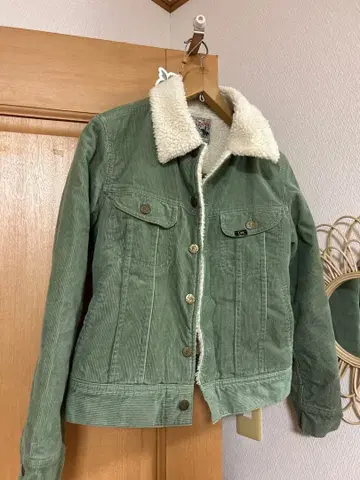 Lee 플리스 보아 자켓 그린