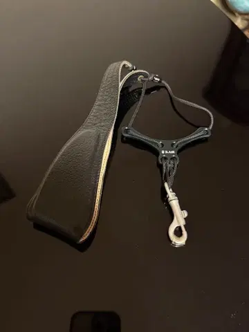 가죽 색소폰 스트랩 블랙