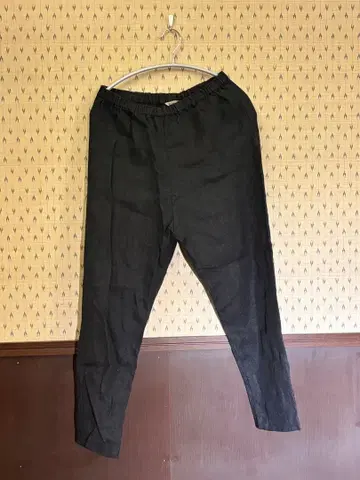 FLW 블랙 캐주얼 팬츠