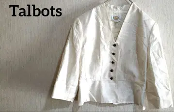 Talbots 아이보리 실크 테일러드 자켓 4