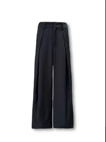 [ CS ] stripe cross tuck drape slacks