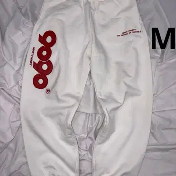 9090 girl OG Logo Sweat Pants white