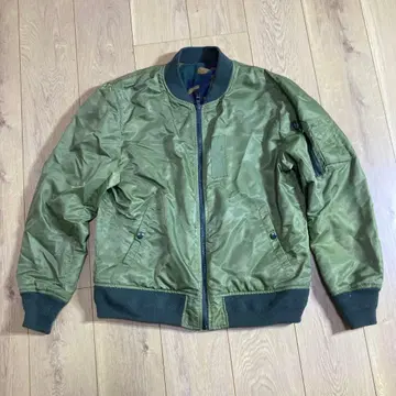 [노브랜드] MA-1 플라이트 자켓 올리브 그린 카모플라쥬 리버시블