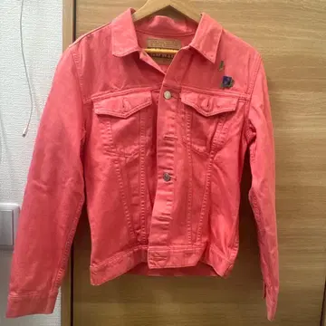 EDWIN 핑크 데님 자켓