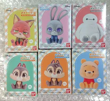 모후큥 앉아 인형 디즈니 캐릭터즈 전 6종 세트