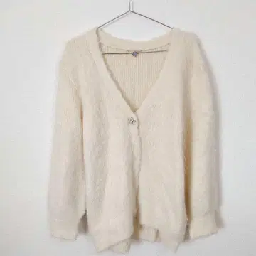 SNIDEL 샤기 가디건