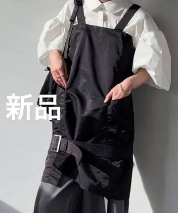 새상품 택! 츄쿠라 youyilin 프론트 벨트 밀리터리 미니 원피스 S