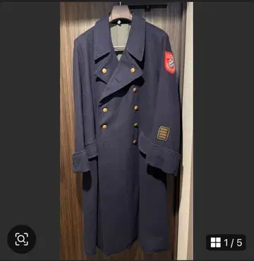 Special!! 독일군 파이어맨 코트 네이비 더블 브레스트
