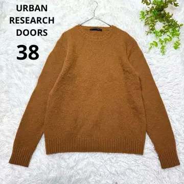 어반 리서치 도어스 브라운 크루넥 니트 스웨터 긴팔(38)