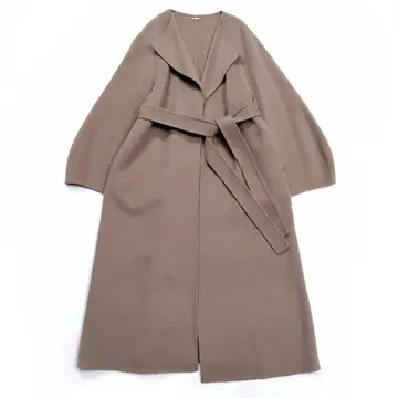 최근 모델 SNIDEL 리버 레이디 코트 0 모카 벨트 포함 리버 코트