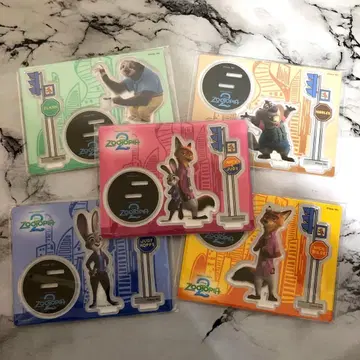 주토피아2 HAPPY 복권 G상 5종 아크릴 스탠드