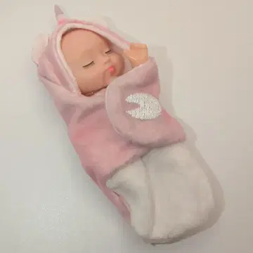 미사용 새상품 유니콘 후드 부착 인형 높이 약 12cm 폭 6cm