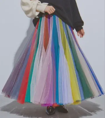 [ 택 포함 미사용 새상품 ] 볼륨 샤샤 스커트 멀티 컬러