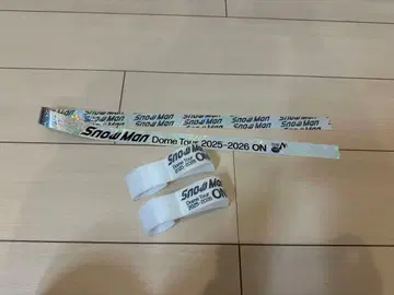 SnowMan ON 은색 테이프 음표 낙하물