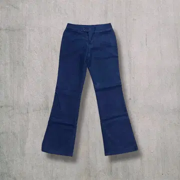 00s Y2K 플레어 팬츠 네이비 부츠컷 구제 의류