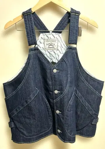 새상품 워크맨 그린 테크 아웃도어 데님 베스트 필드 코어