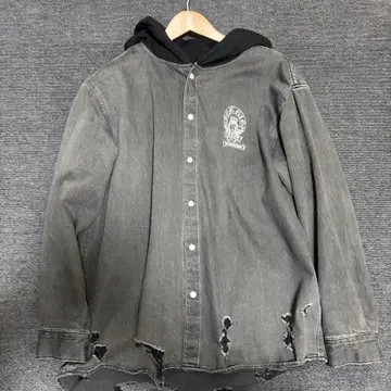 A-gem/9 a gem 후드티 자켓 데미지 가공