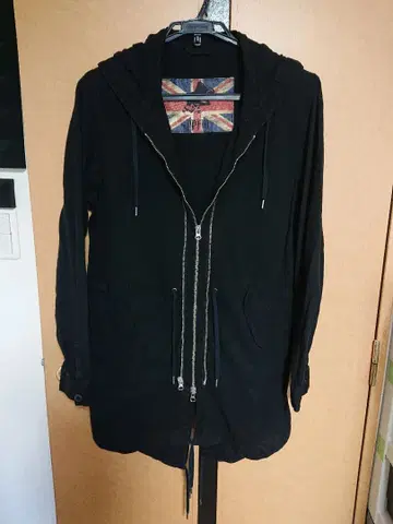 PPFM/페이턴 플레이스 트리플 지퍼 기믹 모즈 코트 블랙 L