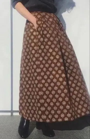 IENA LA BOUCLE 자카드 플레어 스커트