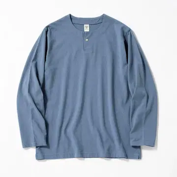 새상품 잭맨 헨리넥 롱 슬리브 T셔츠 JM5318 블루