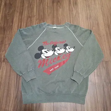 귀중 미키앤드코 미키 맨투맨 그레이 usa제