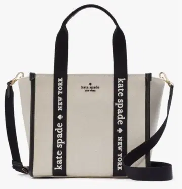 미사용 새상품 케이트 스페이드 토트백 킵 캔버스 스몰 토트