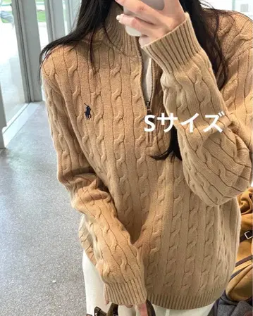 랄프 로렌 케이블 니트 울 캐시미어 스웨터