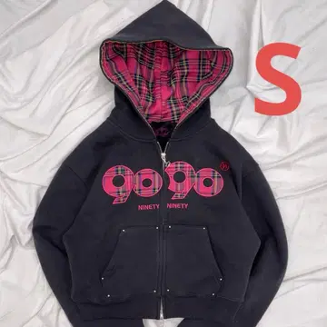 9090 girl OG Logo Zip Hoodie