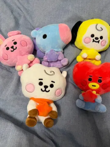 BT21 모바일 스탠드 봉제 인형 5세트