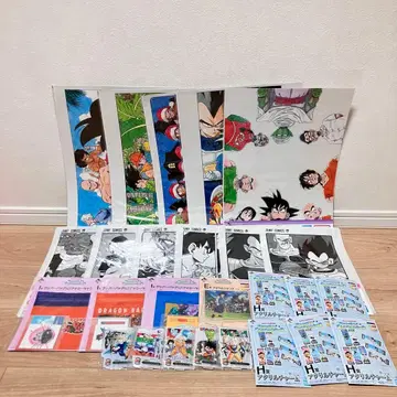 제일복권 드래곤볼 토리야마 아키라 컬러 클리어 포스터 등
