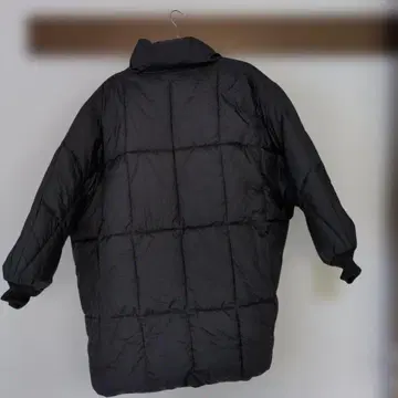 블랙 퀼팅 자켓 오버 사이즈