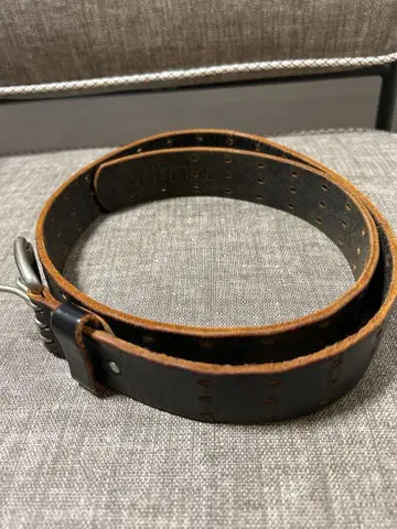 Let it be 가죽 벨트 블랙