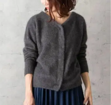 [ 새상품급 ] 어반 리서치 ROSSO 모헤어 니트 가디건 네이비