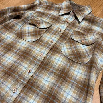 Pendleton 70년대 울 셔츠 (M) 브라운 좋은 배색
