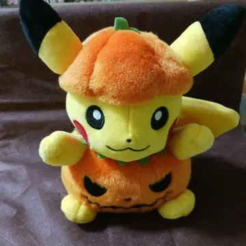 포켓몬 피카츄 할로윈 호박 봉제 인형