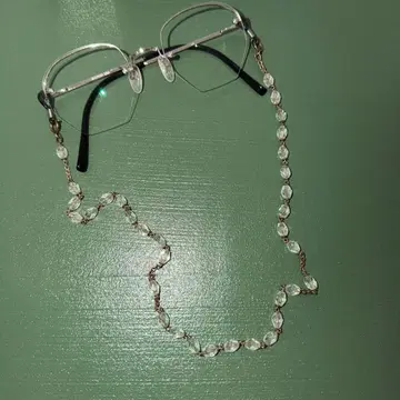 크리스탈풍 안경 체인