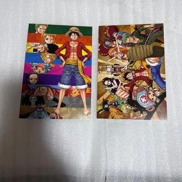 원피스 엽서 2장 세트 무기와라 스토어 도쿄 원피스 타워