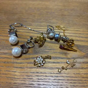 액세서리 묶음 판매 넥타이핀 진주 귀찌 등