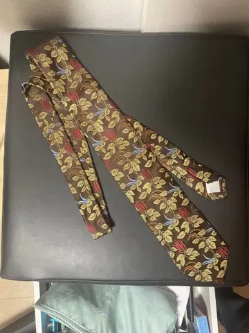 Paul Smith 브라운 실크 100% 넥타이